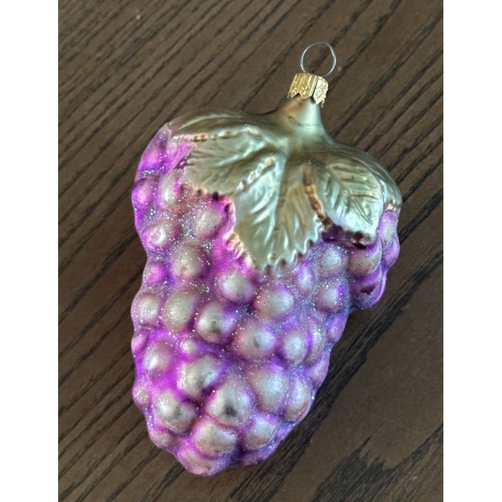 Vintage Christopher Radko Concordโ Grapes Cluster Christmas Tree Ornament
